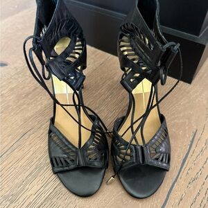Dolce Vita Black Lace-Up Heels
